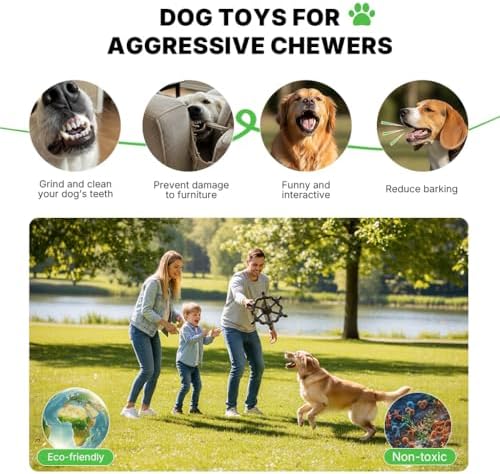Dog Toys for Aggressive Chewers, Tug of War Dog Toy, Wheel Dog Chew Toys - Image 6