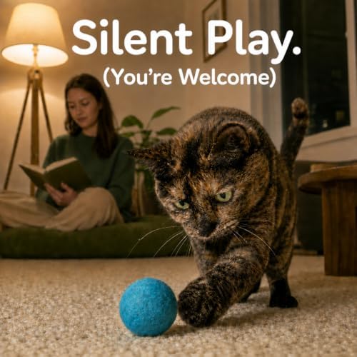Wool Cat Toys - Felt Balls Assortments for Small Pet Fetch and Play - Eco Friendly Quiet Wool Ball Toy for Cats and Kittens - 6 PCS Choose Your Colors (Variety Pack) - Image 4