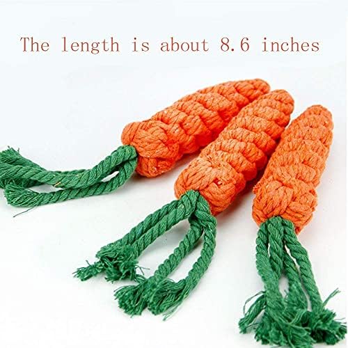 Dog Toys 3 PCS Puppy Teething Chew Toys,Dog Rope Toys,Cat Chew Toys,Safe Braided Rabbit Toys Healthy Gift | Safe Braided Rabbit Toys Healthy Puppy Teething Toy for Small Dogs, Durable, Knotted Rope Interactive Training Handmade - Image 3
