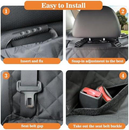 Meolsaek Dog Car Seat Cover Back Seat,Waterproof Nonslip Seat Protector - Image 6