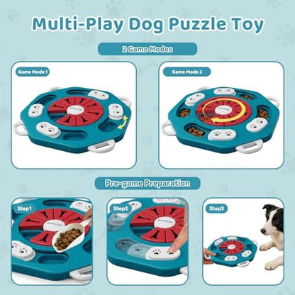 Dog Puzzle Toy for Smart Dogs, Interactive Dog Enrichment Toys,Level1(Blue) - Image 4