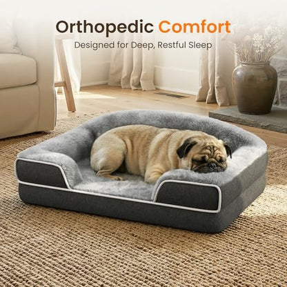 Orthopedic Dog Bed for Small to Medium Dogs, 30"x20" Dog Couch Bed - Image 2