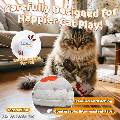 Catnip Toy [2000mg Premium Catnip], Cleaver Style Cat Kicker Toy - Image 3