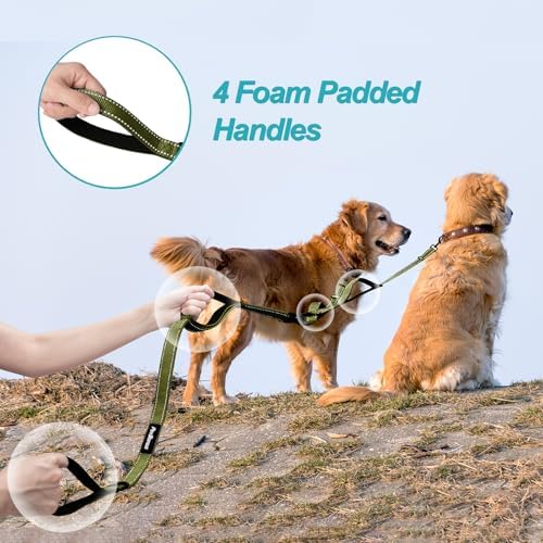 PetBonus Double Dog Leash, No Tangle Dual Leash, Walking Training Lead - Image 3
