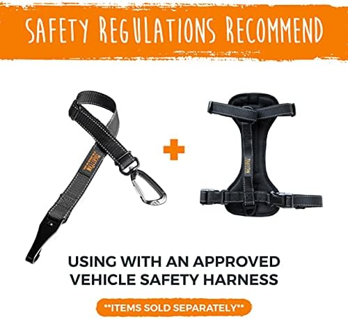 Mighty Paw Dog Seat Belt For Car - LATCH Compatible Adjustable Dog Seatbelt Harness for Small, Medium and Large Pets. Distraction Free Driving, Heavy-Duty Design with Aviation Grade Aluminum Carabiner - Image 3