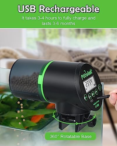 Automatic Fish Feeder for Aquarium Easy Setup & 4 Timers Black - Image 6