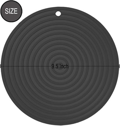 2 Pack Silicone Pet Food Mat, Small Rubber Mat for Dog Bowl, Cat Food Mat, Cat Bowl Mat Placemat Prevent for Food and Water Overflow, 9.5"x9.5"