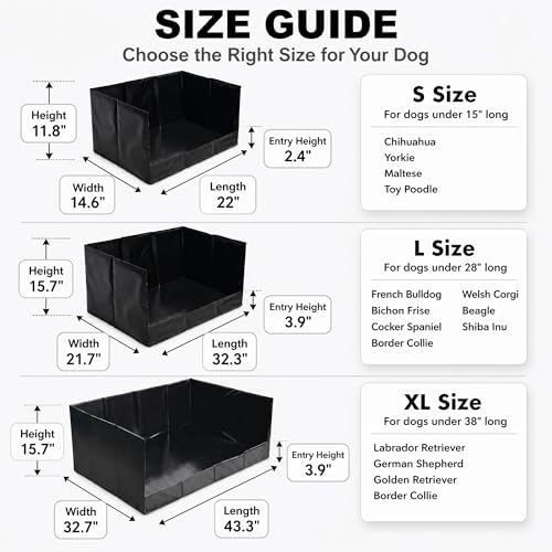 Dog Litter Box, Waterproof Foldable Pee Pad Holder, Dog Potty Tray - Image 5