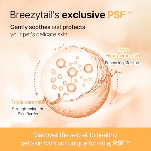 Breezytail PetO’Cera All-in-One Cat Shampoo and Conditioner | Hypoallergenic Cat Skin & Coat Care | Itch Relief, Moisturizing & Rejuvenating | Veterinarian Approved and Formulated (10.1oz, 300ml) - Image 4