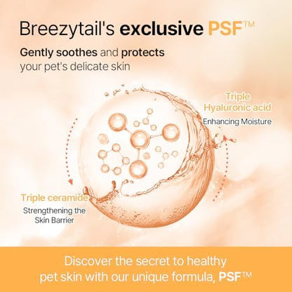 Breezytail PetO’Cera All-in-One Cat Shampoo and Conditioner | Hypoallergenic Cat Skin & Coat Care | Itch Relief, Moisturizing & Rejuvenating | Veterinarian Approved and Formulated (10.1oz, 300ml) - Image 4