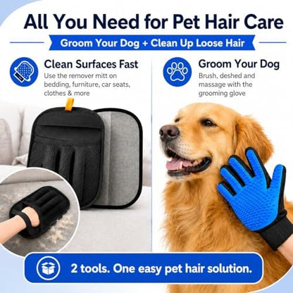NVNAN 3 PCS Pet Hair Removal Glove and Pet Hair Remover - Image 2