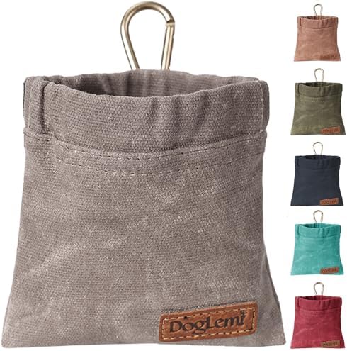 ETIAL Dog Treat Pouch,Portable Puppy Dog Training Treat Bag,Hand Free Dog Walking Bag,Auto Closing Pet Feed Snack Reward Pocket,Dog Food Dispenser for Pet Puppy Travel or Outdoor Use by WhereSimplicityMeetsLuxuryforYourFurryFriends