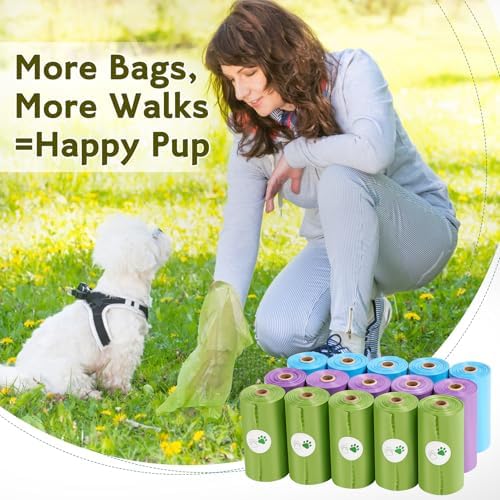 Dog Poop Bags Rolls: Extra Thick Leak Proof Unscented 13 x 9 in 300 Count - Image 6
