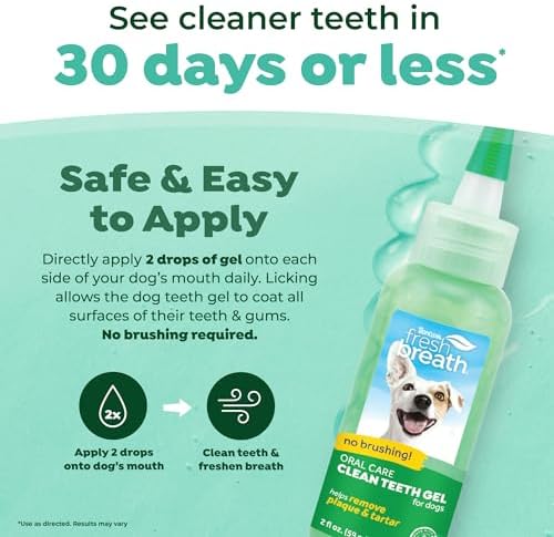 TropiClean Clean Teeth Gel for Dogs | Dog Dental Care | Dog Toothpaste | Breath Freshener | Easy Teeth Cleaning | Made in the USA | 2 oz - Image 3