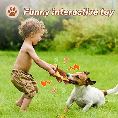 Letsmeet Dog Toys Durable Squeaky Plush Dog Toy for Puppy Teething Dog Chew Toys for Small, Middle, Large Dogs - Image 4