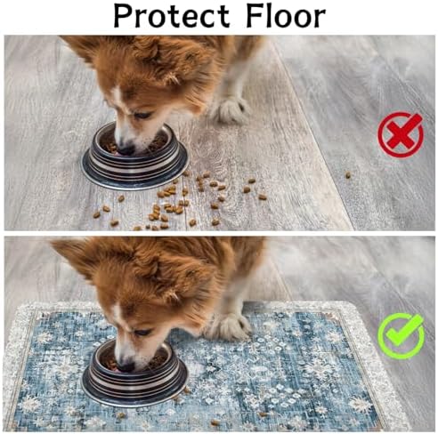 Pet Food Mats for Floor, Absorbent Dog Mat for Food and Water Dispenser Mat, Dog Food Mat Quick Dry Cat Food Mat Pet Supplies - Image 3