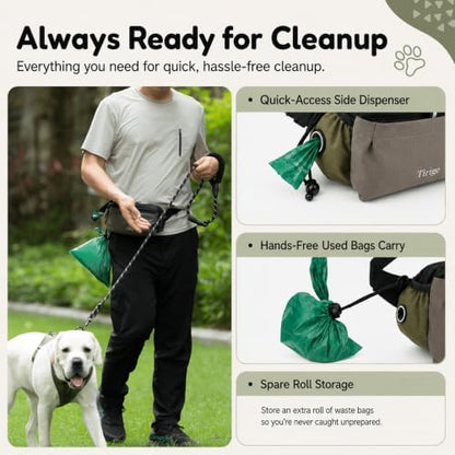 Dog Treat Pouch with Wide Magnetic Opening, Poop Bag & Phone Storage - Image 5