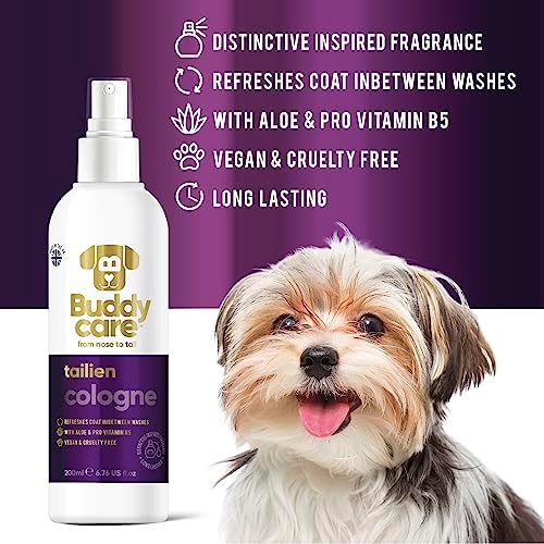 Buddycare Dog Cologne - Tailien - 200ml - Distinctive and Inspired Scented Dog Cologne - Refreshes Between Dog Washes - Image 2
