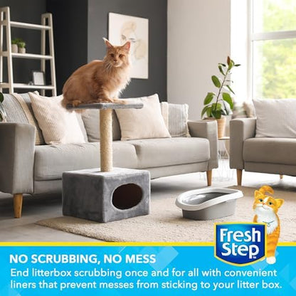 Fresh Step Drawstring Cat Litter Liners, Unscented, 3 ft x 19 in, 7Ct, 3-Pk - Image 2