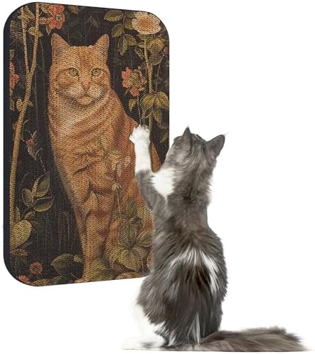 Cat Wall Scratcher, Art Cat Scratching Board for Indoor Cats by LESISSMER
