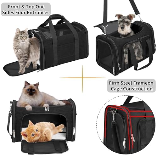 Soft-Sided Cat/Dog/Pet Carrier, Collapsible Pets Travel Carriers - Image 5