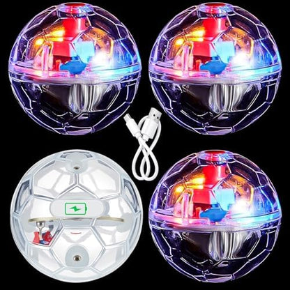 Sratte 4 Pcs Rechargeable Light up Cat Ball Ghost Hunting, Clear by Sratte