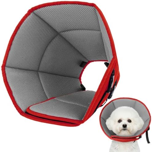 Dog Cone Collar After Surgery, Adjustable Soft Recovery Cone for Small Dogs to Stop Licking, Light-Weight Comfortable Elizabethan Collar for Dogs Anti-Bite Lick Protective Wound by Allroaring
