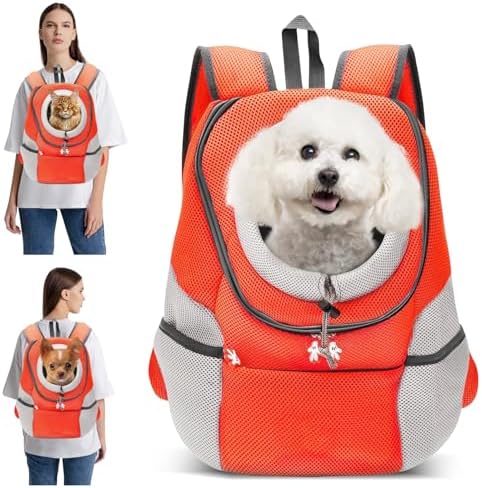PETCUTE Dog Backpack Carrier Cat Carrier Pet Travel Carriers for Small Dogs and Cats Pet Travel Backpack by PETCUTE