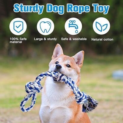 UPSKY 2 Pack Dog Rope Toys, Heavy Duty Dog Chew Toy for Aggressive Chewers - Image 3