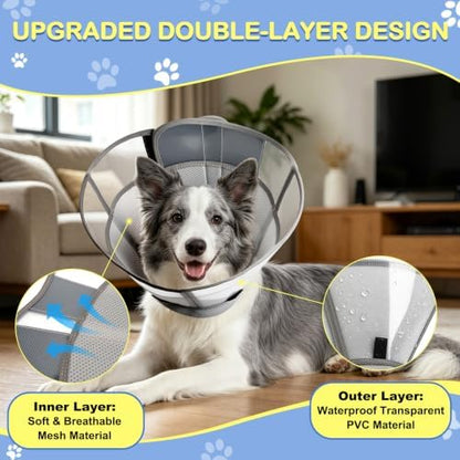 Dog Cone to Stop Licking, Soft Dog Cone Collar Alternative After Surgery - Image 3