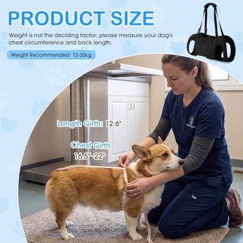 Shinylin Dog Carry Sling Emergency Backpack Dog Lift Harness, S - Image 3