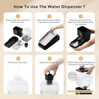 ZOMISIA 3 Gallon Automatic Dog Water Dispenser Gravity Extra Large Capacity - Image 7