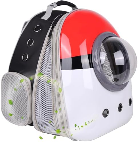 Front Expandable Cat Backpack Carrier, Fit up to 20 lbs, Space Capsule Astronaut Cat Bubble Backpack to Carry and Transport Large Fat Cat by halinfer