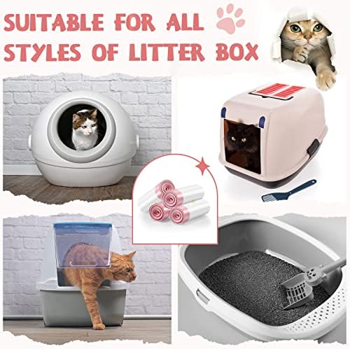 Colarr 50 Count Large Cat Litter Box Liners with Drawstring Thick Plastic - Image 4
