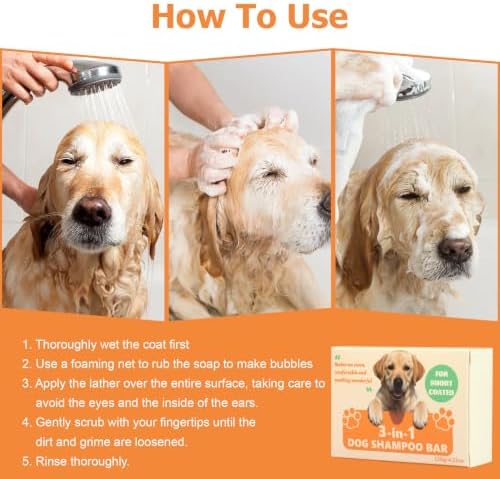 Dog Cleaning Soap Bar,All-Natural Formula for Deep Cleaning & Moisturizing,Gentle Pet Shampoo Bar for Soft, Fresh-Smelling Fur & Skin Care - Image 6