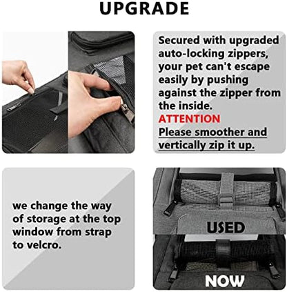 GAPZER Cat Carrier for Large Cats 20 lbs+ Soft Pet Kennel Bag for Small Dog - Image 6