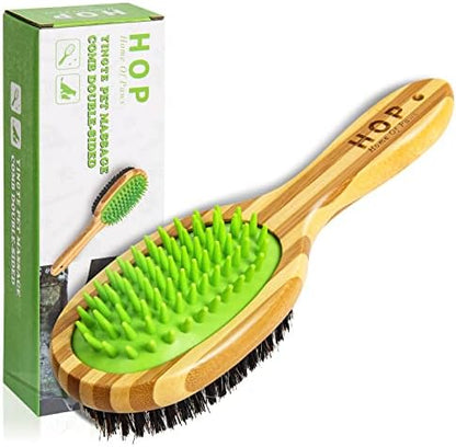 Short Hair Dog Brush for Detangling and Shedding Coats, Silicone Pet Brushing Comb, Massage, Blood Circulation, Gentle on Sensitive Skin, Gift for Dog Lovers by HomeOfPaws