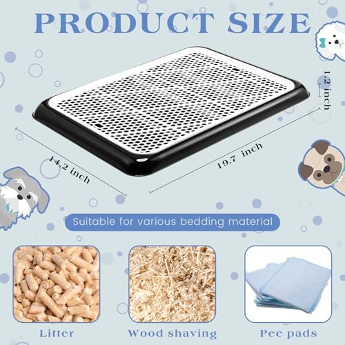 Mifoci 1 Pcs Dog Pee Pad Holder Potty Tray Portable Dog Litter Box Toilet Training for Small Medium Large Pet Puppy Indoor Outdoor - Image 2
