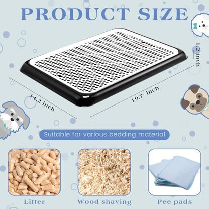 Mifoci 1 Pcs Dog Pee Pad Holder Potty Tray Portable Dog Litter Box Toilet Training for Small Medium Large Pet Puppy Indoor Outdoor - Image 2