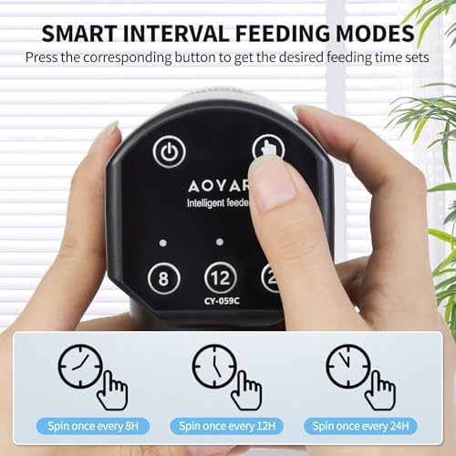 Automatic Fish Feeder for Aquarium: Rechargeable Fish Feeder Dispenser,Moisture-Proof & 200ML Large Capacity Betta Turtle Vacation Feeder,Auto Fish Food Dispenser Timer for Weekends/Business - Image 3