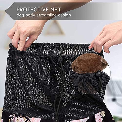 Petmolico Pet Dog Sling Carrier, Hands Free Breathable Mesh Adjustable Dog Cat Puppy Bag with Zipper Pocket for Daily Walk, Travel Outdoor Activity and Weekend Adventure, Pink Rose - Image 4