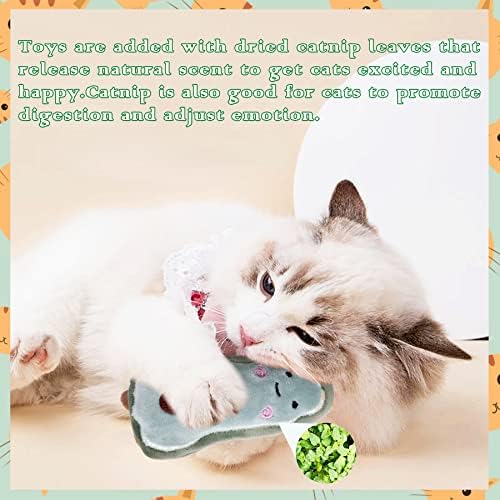 Cat Catnip Toys with Bells for Indoor Cats 6 Pack - Image 7