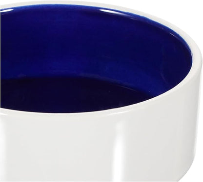 Trixie Ceramic Bowl,Cream/Blue,0.35 l/ø 12 cm
