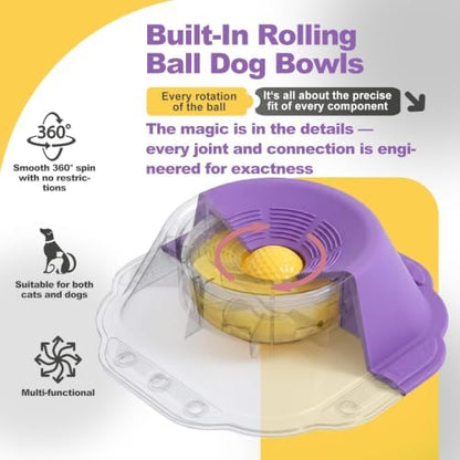 Dog Licking Bowl with Rolling Ball, Lick Toy, Anti Boredom Toys - Image 3