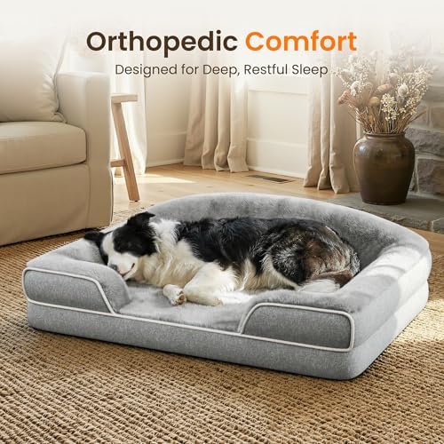 Orthopedic Dog Bed for Medium Dogs, 35"x25" Dog Couch Bed - Image 2