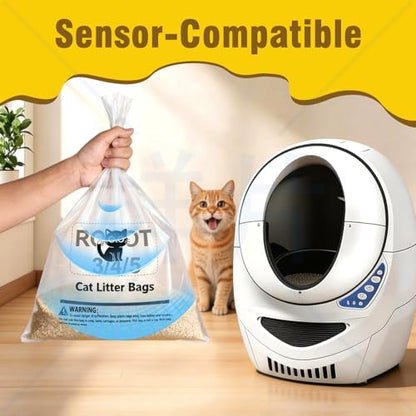 Litter Box Liners 150 Count for Litter R.o.bot 3/4/5-25.2 x 23.6 IN - Image 5