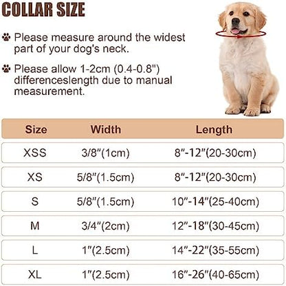 Reflective Dog Collar, Puppy Collar with Buckle Adjustable, Red XS - Image 5