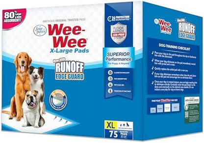 Four Paws Wee-Wee Superior Performance X-Large Dog Pee Pads, 75 Count by FourPaws