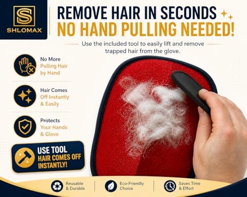 Pet Hair Remover Glove with Silicone Scraper – Reusable Electrostatic Lint & Fur Remover for Dog & Cat Hair on Couch, Carpet, Car Seat, Clothes & Laundry - Image 7