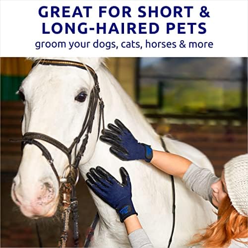 Pat Your Pet Grooming Gloves - Cat & Dog Hair Remover Glove for Deshedding Long and Short Fur - Image 5